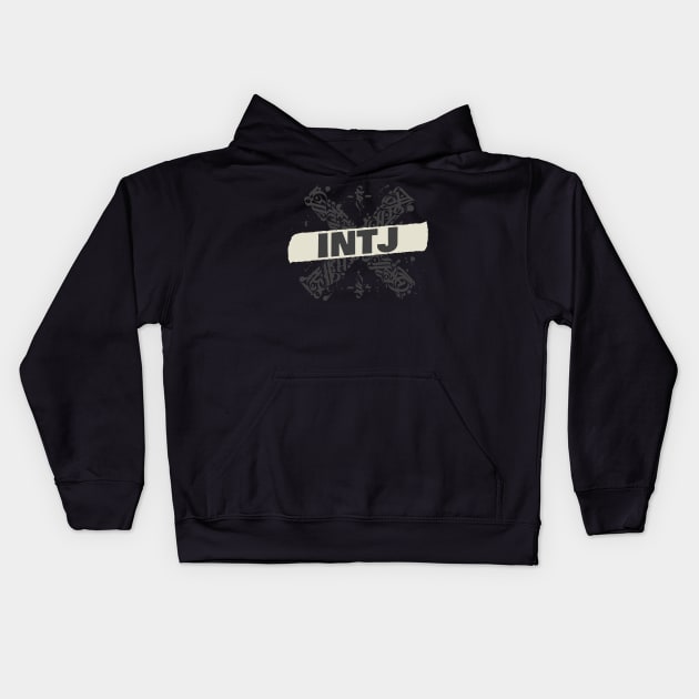 INTJ - Personality Type | Myers Briggs | MBTI | Typology | Mastermind | Architect Kids Hoodie by Idea Pangea